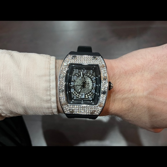 Mens diamond watch - Picture 5 of 5